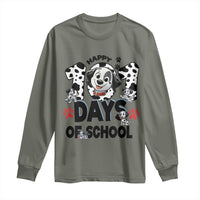 101 Days Of School Dalmatian Dogs Long Sleeve Shirt Happy 101th Day