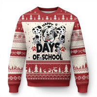 101 Days Of School Dalmatian Dogs Knitted Sweatshirt Happy 101th Day