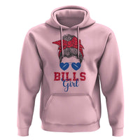Bills Girl Hoodie Messy Bun Funny Sports Fan Team