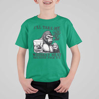 I'll Take My Whiskey Neat Because F Ice T Shirt For Kid Smoking and Drinking Bigfoot Subtle Political Resistance