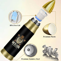 Weir Everywhere Western Skull Guitarist Bullet Tumbler Legendary Musician Memorial Retro Tribute for Fans