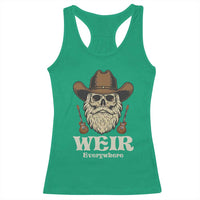 Weir Everywhere Western Skull Guitarist Racerback Tank Top Legendary Musician Memorial Retro Tribute for Fans