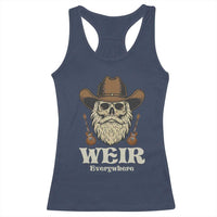 Weir Everywhere Western Skull Guitarist Racerback Tank Top Legendary Musician Memorial Retro Tribute for Fans