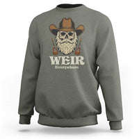 Weir Everywhere Western Skull Guitarist Sweatshirt Legendary Musician Memorial Retro Tribute for Fans