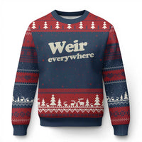 Weir Everywhere Ugly Christmas Sweater Legendary Musician Memorial Tribute for Fans