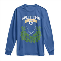 Split the G Funny Irish Stout Beer Drinking Game Long Sleeve Shirt St. Patrick’s Day Shamrocks Pub Crawl Crew
