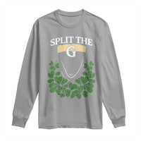 Split the G Funny Irish Stout Beer Drinking Game Long Sleeve Shirt St. Patrick’s Day Shamrocks Pub Crawl Crew