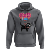 Cat Mom Hoodie Foster Cat Mama Black Cat Doodle - Wonder Print Shop