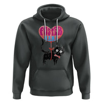 Cat Mom Hoodie Foster Cat Mama Black Cat Doodle - Wonder Print Shop