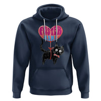 Cat Mom Hoodie Foster Cat Mama Black Cat Doodle - Wonder Print Shop
