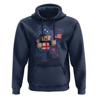 4th of July Gamer Hoodie Uncle Sam Pixels Gaming Celebrate Independence Day