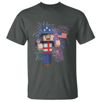 4th of July Gamer T Shirt Uncle Sam Pixels Gaming Celebrate Independence Day