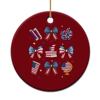 4th of July Teacher Student Ceramic Ornament Patriotic Teaching Learning Retro Coquette - Wonder Print Shop