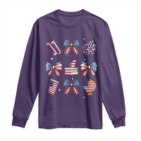 4th of July Teacher Student Long Sleeve Shirt Patriotic Teaching Learning Retro Coquette