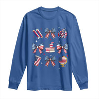 4th of July Teacher Student Long Sleeve Shirt Patriotic Teaching Learning Retro Coquette