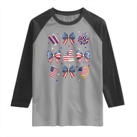4th of July Teacher Student Raglan Shirt Patriotic Teaching Learning Retro Coquette