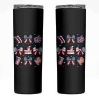 4th of July Teacher Student Skinny Tumbler Patriotic Teaching Learning Retro Coquette