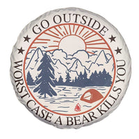 Funny Camping Outdoor Adventure Spare Tire Cover Go Outside Worst Case A Bear Kills You