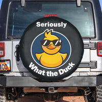 Funny Duck with Sunglasses Spare Tire Cover Seriously What The Duck