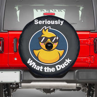 Funny Duck with Sunglasses Spare Tire Cover Seriously What The Duck