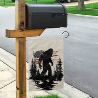 American Flag Bigfoot Garden Flag Patriotic Sasquatch Retro Vintage