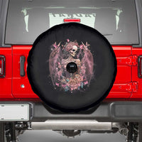 Floral Gothic Skeleton Spare Tire Cover In My Next Life I Want To Be The Karma Fairy Goblincore Roses Skull