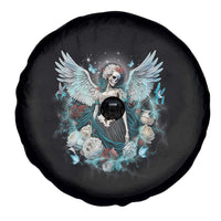 Floral Gothic Skeleton Spare Tire Cover In My Next Life I Want To Be The Karma Fairy Goblincore Floral Roses Skull Angel