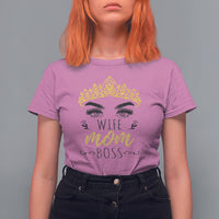 Mother's Day T Shirt For Women Womens Funny Mom Gift Wife Mom Boss Girl Boss, Mom Life, Mother's Day Gifts, Gifts for Mom - Wonder Print Shop