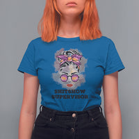 Mother's Day T Shirt For Women Women Tie Dye Messy Bun Skull Funny Shitshow Supervisor Mom Life, Gag Gifts For Mom, Mother's Day Gifts, Women - Wonder Print Shop