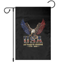 250 Years USA Majestic Bald Eagle Garden Flag American Flag Wings Patriotic Semiquincentennial 250th Anniversary