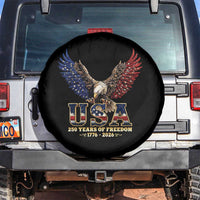 250 Years USA Majestic Bald Eagle Spare Tire Cover American Flag Wings Patriotic Semiquincentennial 250th Anniversary