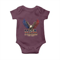 250 Years USA Majestic Bald Eagle Baby Onesie American Flag Wings Patriotic Semiquincentennial 250th Anniversary