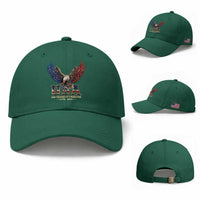 250 Years USA Majestic Bald Eagle Baseball Cap American Flag Wings Patriotic Semiquincentennial 250th Anniversary