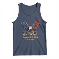 250 Years USA Majestic Bald Eagle Tank Top American Flag Wings Patriotic Semiquincentennial 250th Anniversary