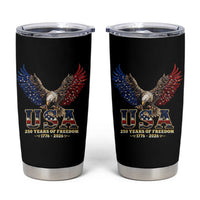 250 Years USA Majestic Bald Eagle Tumbler Cup American Flag Wings Patriotic Semiquincentennial 250th Anniversary