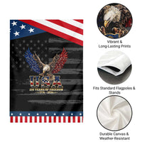 250 Years USA Majestic Bald Eagle Patriotic Garden Flag American Flag Wings Patriotic Semiquincentennial 250th Anniversary
