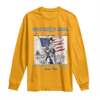 Custom Name Descendant of a Patriot USA 250 Years of Freedom Personalized Long Sleeve Shirt 1776-2026 Revolutionary War Heritage