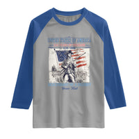 Custom Name Descendant of a Patriot USA 250 Years of Freedom Personalized Raglan Shirt 1776-2026 Revolutionary War Heritage