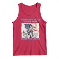 Custom Name Descendant of a Patriot USA 250 Years of Freedom Personalized Tank Top 1776-2026 Revolutionary War Heritage