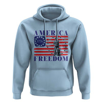 America Freedom 1776 Revolutionary War Hoodie Minuteman Betsy Ross Flag Patriotic History