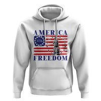 America Freedom 1776 Revolutionary War Hoodie Minuteman Betsy Ross Flag Patriotic History