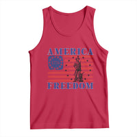 America Freedom 1776 Revolutionary War Tank Top Minuteman Betsy Ross Flag Patriotic History