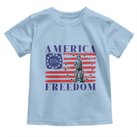 America Freedom 1776 Revolutionary War Toddler T Shirt Minuteman Betsy Ross Flag Patriotic History