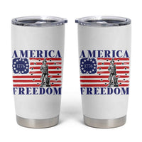 America Freedom 1776 Revolutionary War Tumbler Cup Minuteman Betsy Ross Flag Patriotic History