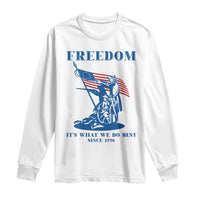 Freedom It’s What We Do Best Since 1776 Long Sleeve Shirt Revolutionary War Patriot Battle Scene