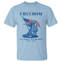 Freedom It’s What We Do Best Since 1776 T Shirt Revolutionary War Patriot Battle Scene