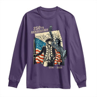 250th Anniversary 1776-2026 We The People Long Sleeve Shirt George Washington and Statue of Liberty History Pride