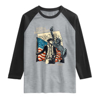 250th Anniversary 1776-2026 We The People Raglan Shirt George Washington and Statue of Liberty History Pride