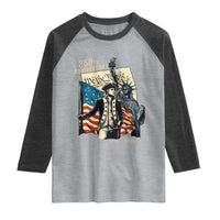 250th Anniversary 1776-2026 We The People Raglan Shirt George Washington and Statue of Liberty History Pride