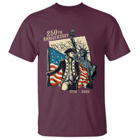 250th Anniversary 1776-2026 We The People T Shirt George Washington and Statue of Liberty History Pride